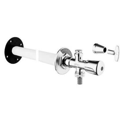 GROHE 41208000 - Зовнішній настінний вентиль EUROTEC DN 15 полірований хром