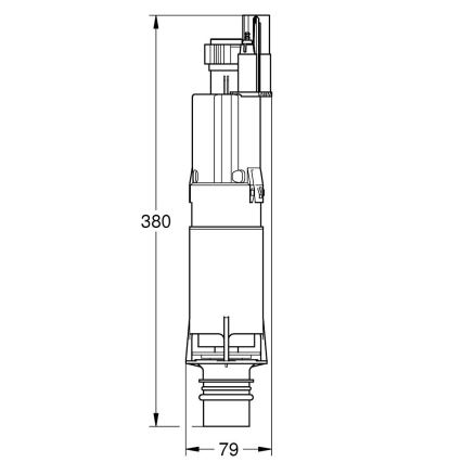 GROHE 42253000 - сливной клапан AV1, полированный хром
