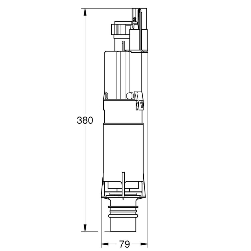 GROHE 42253000 - сливной клапан AV1, полированный хром