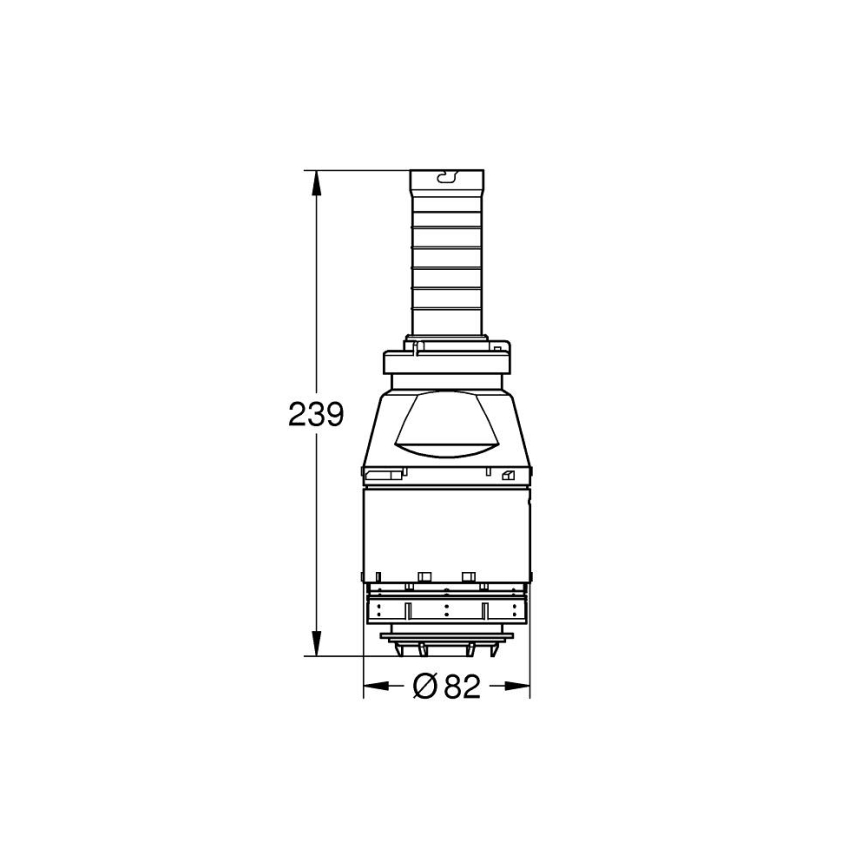 GROHE 42690000 - Servo зливний клапан без сідла клапана без подовження