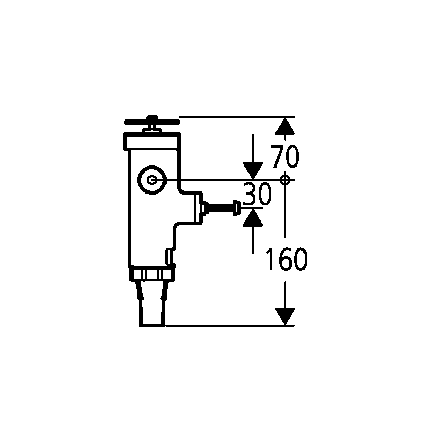 GROHE 43996000 - Тисковий змивний клапан RONDO 3”