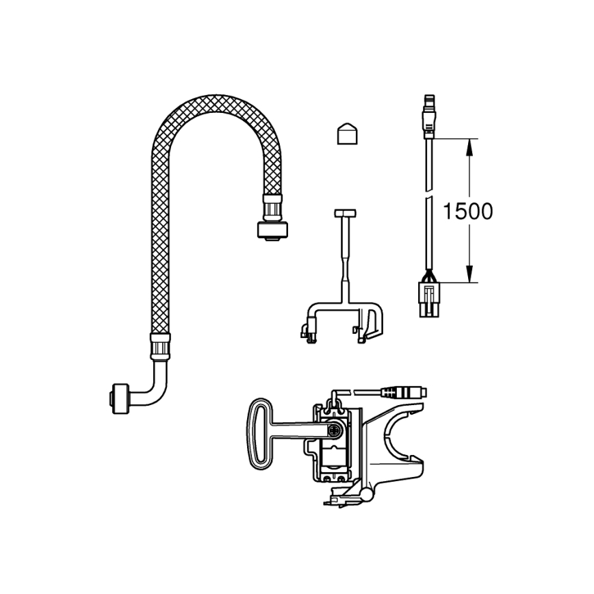 GROHE 46944001 - Монтажний комплект SENSIA ARENA білий
