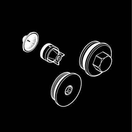 GROHE 47753000 - Обратный клапан, полированный хром