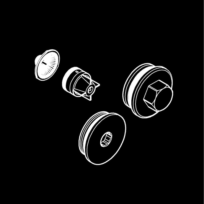 GROHE 47753000 - Обратный клапан, полированный хром