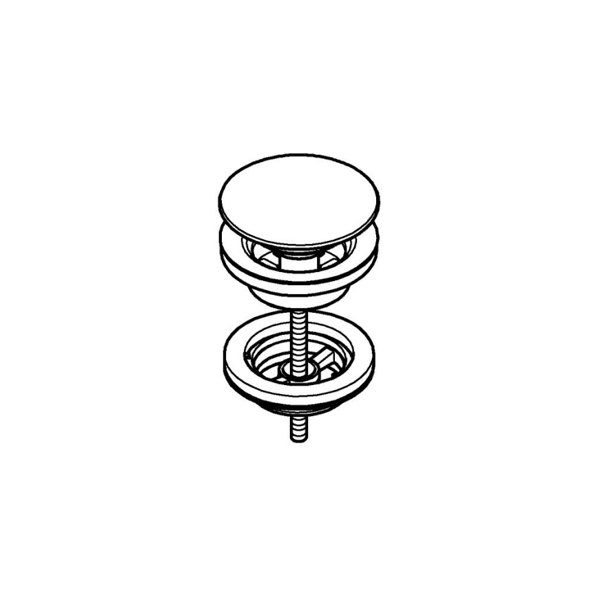 GROHE 65807000 - Зливний комплект, блискучий хром