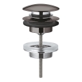 GROHE 65807A00 - Комплект для зливу з пробкою для умивальників з переливом, графіт