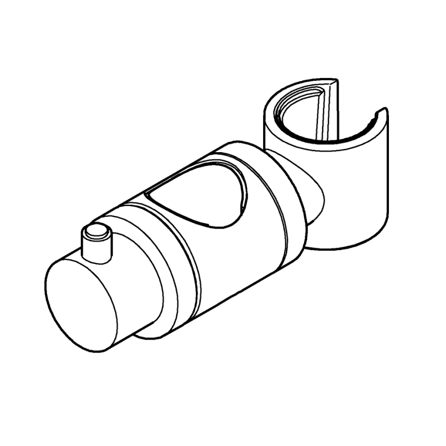GROHE 6765000 - повзунок для душових штанг RELEXA, RAINSHOWER та EUPHORIA, 24,7 mm, хром