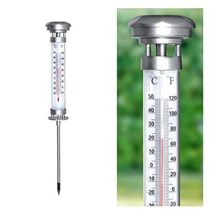 Grundig 89640 - LED сонячна лампа з термометром 1xLED/1,2V 600 mAh IP44