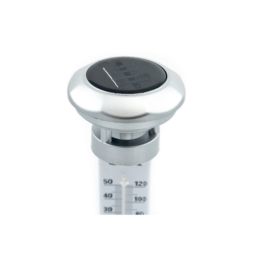 Grundig 89640 - Светодиодная лампа на солнечной батарее с термометром 1xLED/1,2V IP44