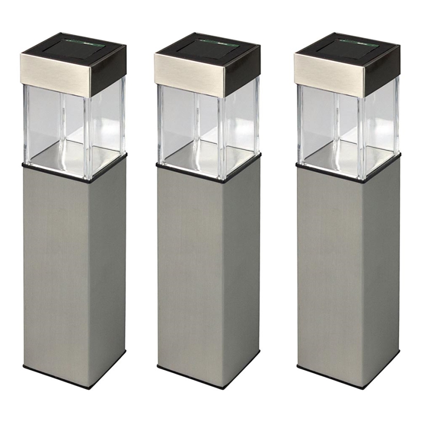 Grundig 90048 - НАБІР 3x Лампа на сонячній батареї LED/5,5x28см
