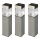 Grundig 90048 - НАБІР 3x Лампа на сонячній батареї LED/5,5x28см