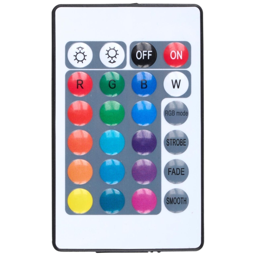 Grundig - Диммируемая напольная лампа LED RGBW, 10 Вт/5 В, чёрная, с пультом дистанционного управления