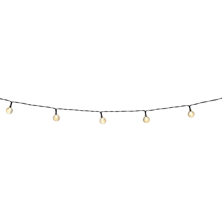 Grundig - LED Гірлянда на сонячній батареї з регулюванням яскравості 50xLED/8 функцій 9,35м IP44 теплий білий + пульт дистанційного керування