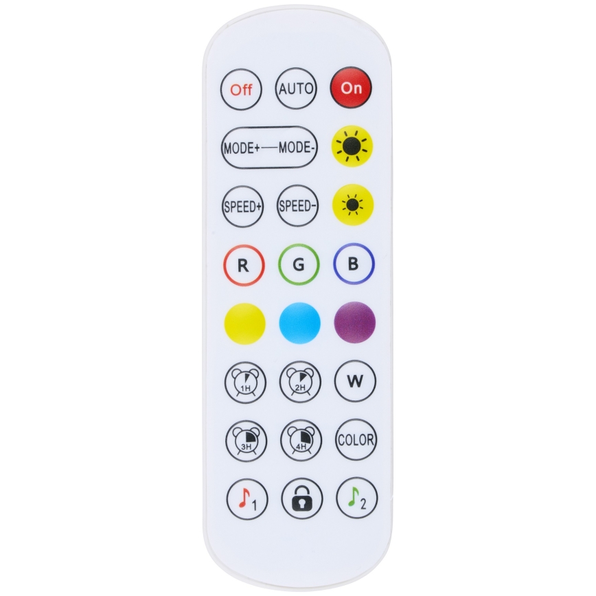 Grundig - LED RGB Торшер з регулюванням яскравості LED/5W/5V + пульт дистанційного керування