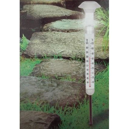 Grundig - LED сонячний термометр 1xAAA 600 мАг IP44