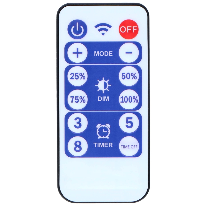 Grundig - Світлодіодний регульований сонячний ланцюг 50xLED/8 функцій 9,35 м IP44 тепле біле світло 600 мАг + дистанційне керування