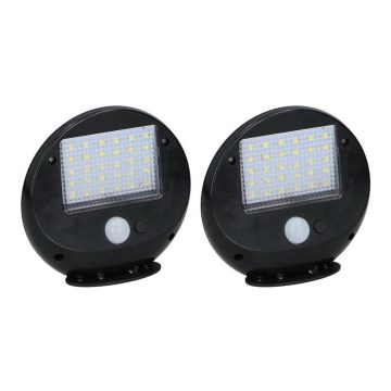Grundig - НАБІР 2x LED Настінний світильник на сонячній батареї з датчиком руху та освітленості LED/3,2V 600 mAh