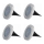Grundig - НАБІР 4x LED Світильник на сонячній батареї LED/1W/1,2V IP65