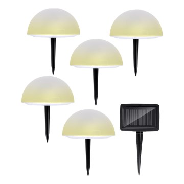 Grundig - НАБІР 5x LED RGBW Світильник на сонячній батареї LED/3,2V IP44