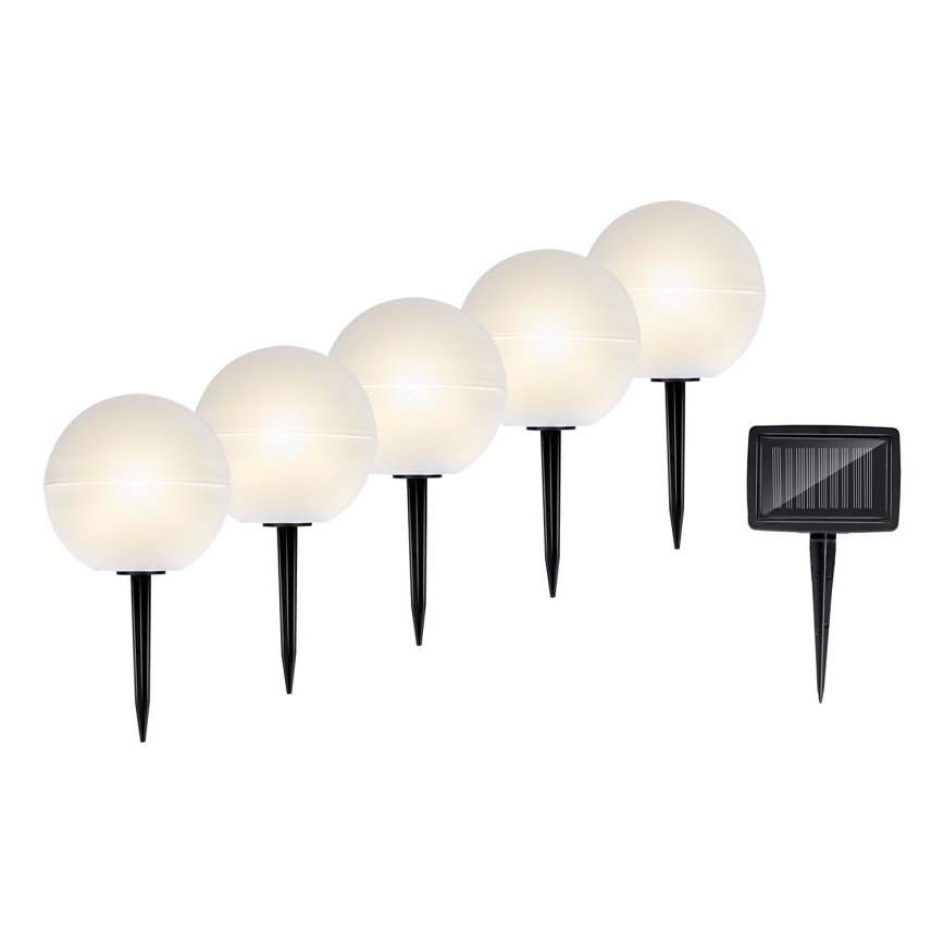 Grundig - НАБІР 5x LED RGBW  Світильник на сонячній батареї LED/3,2V IP44