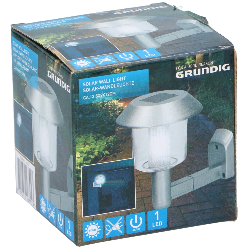Grundig - Настінний LED світильник на сонячній батареї LED/1,2V