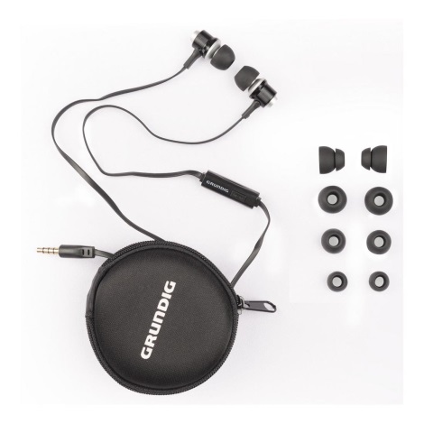 Grundig - Навушники з мікрофоном JACK 3,5 мм чорний