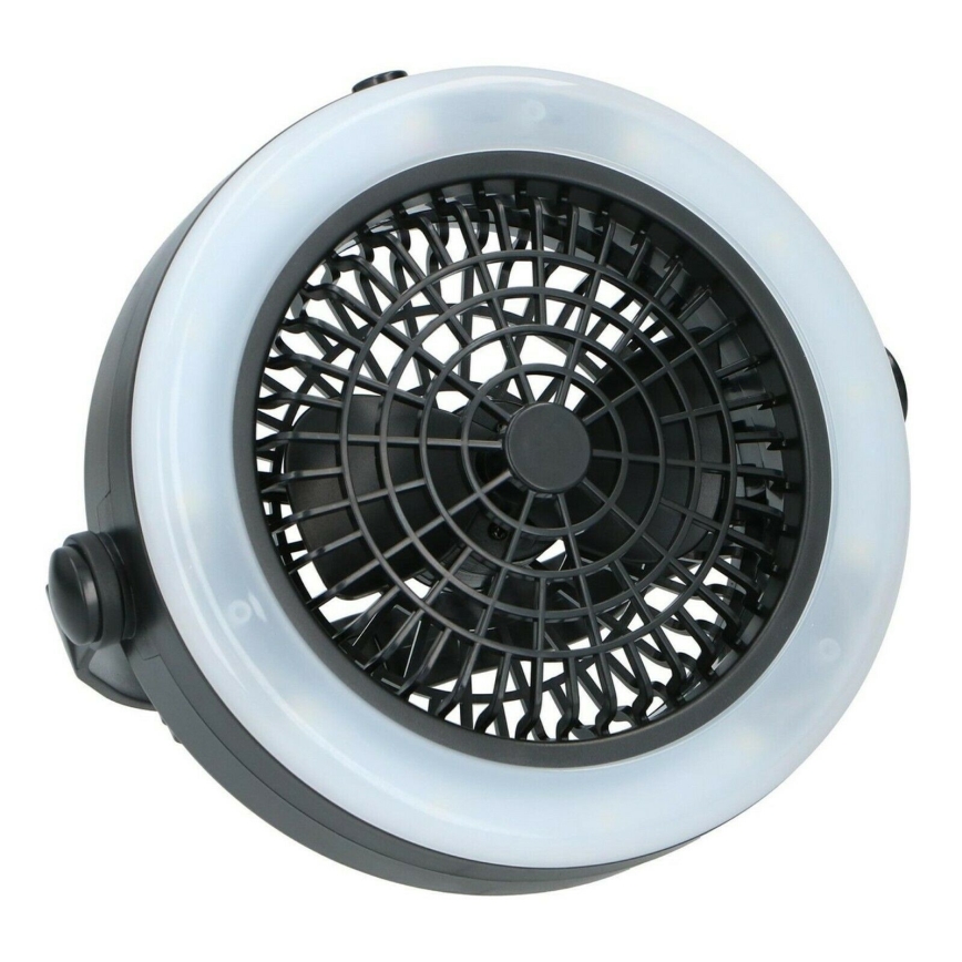 Grundig - Переносной вентилятор со светодиодной подсветкой LED/3xAA