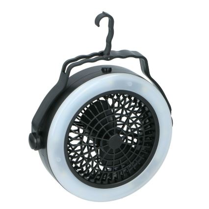 Grundig - Переносной вентилятор со светодиодной подсветкой LED/3xAA
