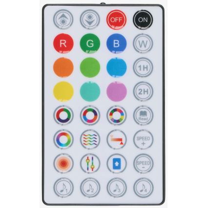 Grundig - RGB світлодіодний торшер 2 в 1 з регульованою яскравістю, 230 В + пульт дистанційного керування