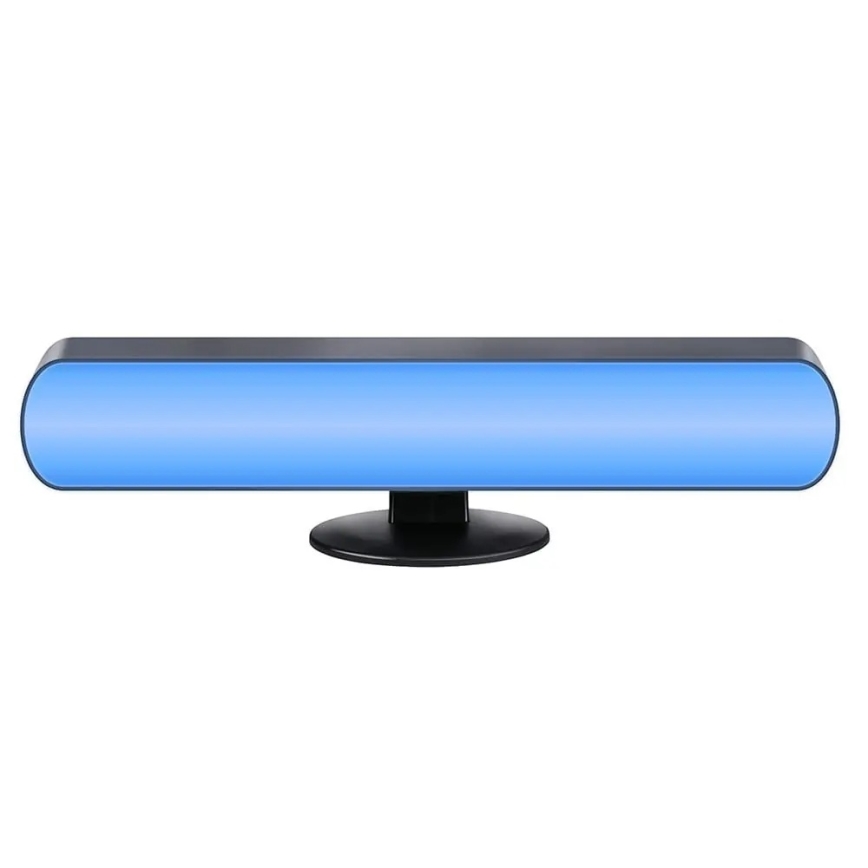 Grundig - RGBW LED диммируемая настольная лампа, 0,7 Вт/5 В, чёрная + пульт дистанционного управления