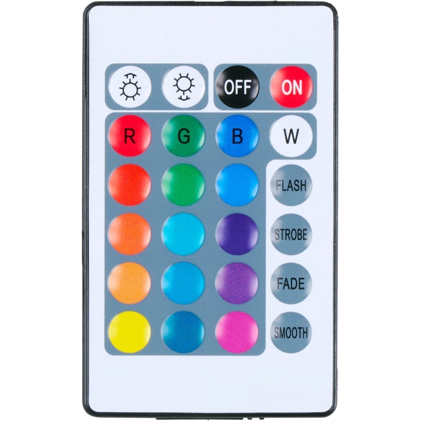 Grundig - RGBW LED диммируемая настольная лампа, 0,7 Вт/5 В, чёрная + пульт дистанционного управления