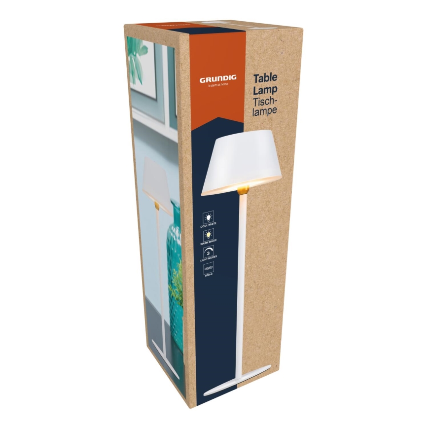 Grundig - сенсорная настольная LED-лампа, 5 В, 1200 мА·ч