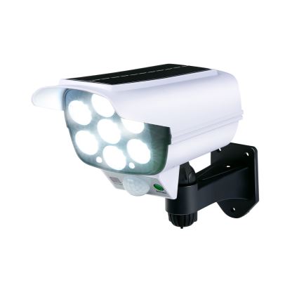 Grundig - солнечный LED-муляж камеры видеонаблюдения с датчиком LED/1,2V 800 mAh + пульт дистанционного управления