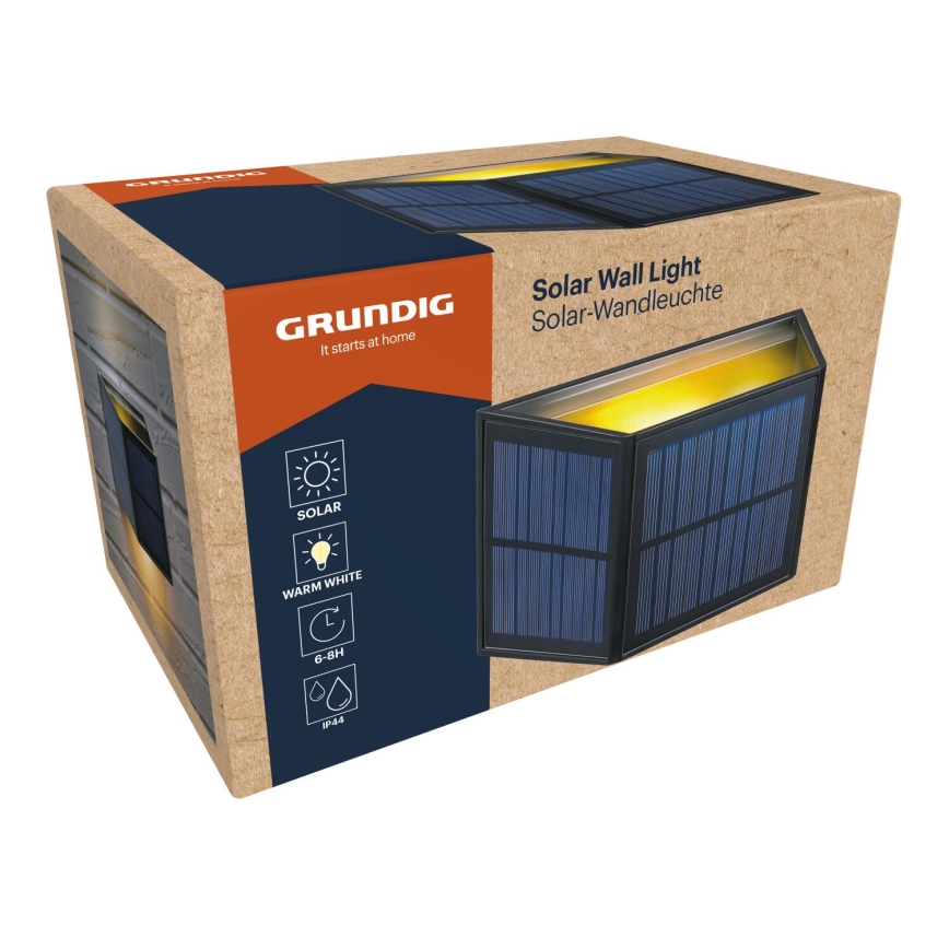 Grundig - Сонячний настінний світильник LED/3,7V 1800 mAh IP44