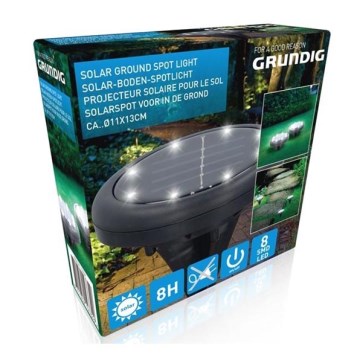 Grundig - Светильник на солнечной батарее с LED 8xLED/1xAA 600 мАч