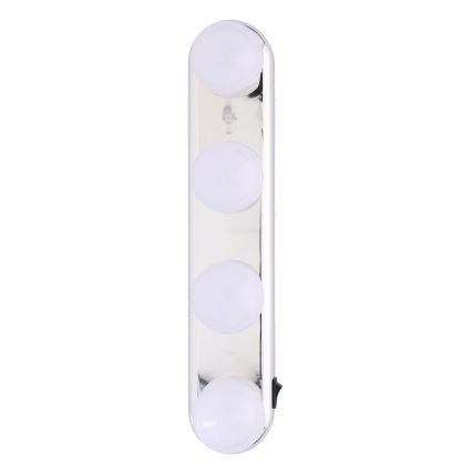 Grundig - Светодиодная подсветка для зеркала 4xLED/4xAA