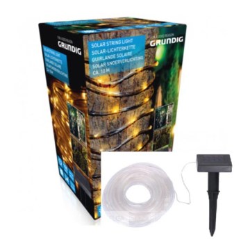 Grundig - Светодиодная солнечная гирлянда 10 м LED/1,2 В 600 мАч