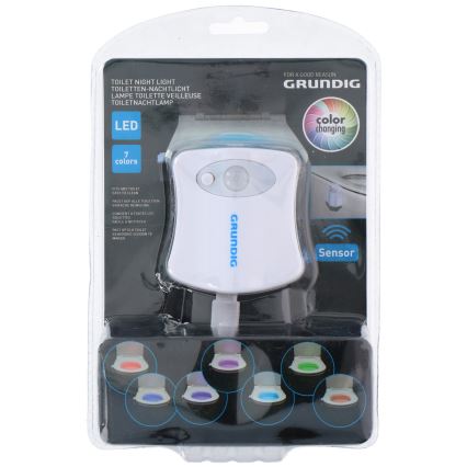 Grundig - Светодиодное освещение для туалета с датчиком LED/3xAAA
