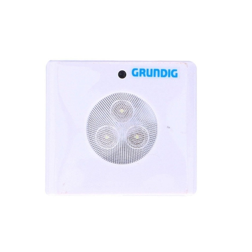Grundig - Светодиодный навигационный светильник с датчиком 3xLED/3xAAA