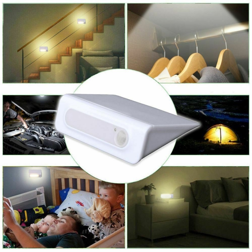 Grundig - Светодиодный ночник с датчиком LED/3xAAA