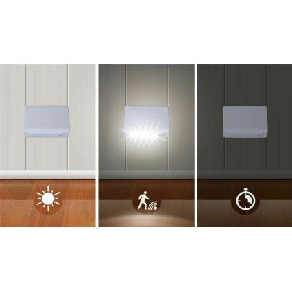 Grundig - Светодиодный ночник с датчиком LED/3xAAA