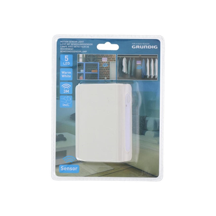 Grundig - Светодиодный ночник с датчиком LED/3xAAA