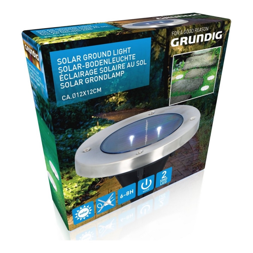 Grundig - Светодиодный светильник на солнечной батарее 2xLED/1,2V 600 mAh