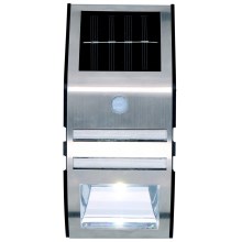 Grundig - Светодиодный настенный светильник на солнечной батарее с датчиком 1xLED IP44