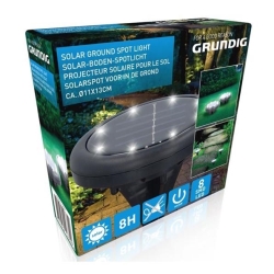 Grundig - Светодиодный светильник на солнечной батарее 8xLED