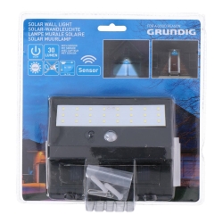 Grundig - Светодиодный светильник на солнечной батарее с датчиком 1xLED/0,25W/1xAA