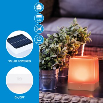 Grundig - Світлодіодна RGB лампа на сонячній батареї LED/3,7V