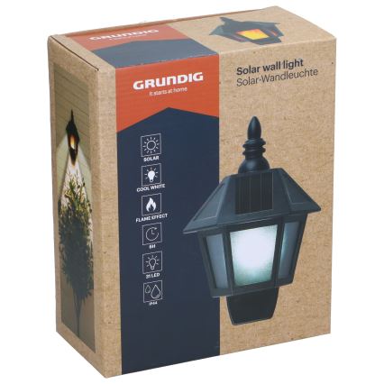 Grundig - Світлодіодний настінний світильник на сонячній батареї LED/1,2V IP44