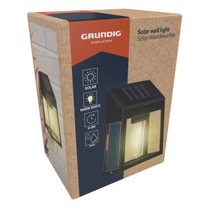 Grundig - Світлодіодний настінний світильник на сонячній батареї LED/1,2V IP44