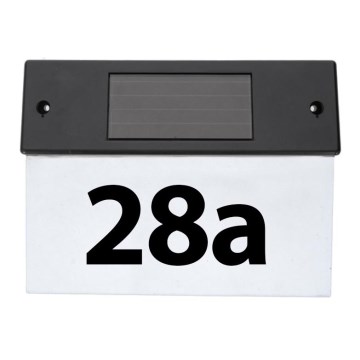 Grundig - Світлодіодний сонячний номер будинку LED/1,2В 600 мАг IP44